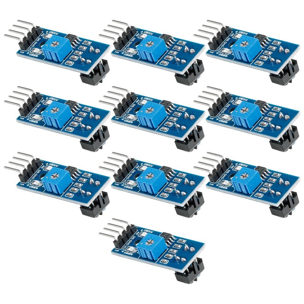 10 pcs TCRT5000 Infrared Sensor Modules with Adjustable Sensitivity for Robots