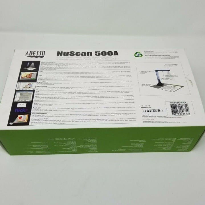 Adesso® NuScan 500A 5-Megapixel Auto-Focus Visual Presenter Open Box