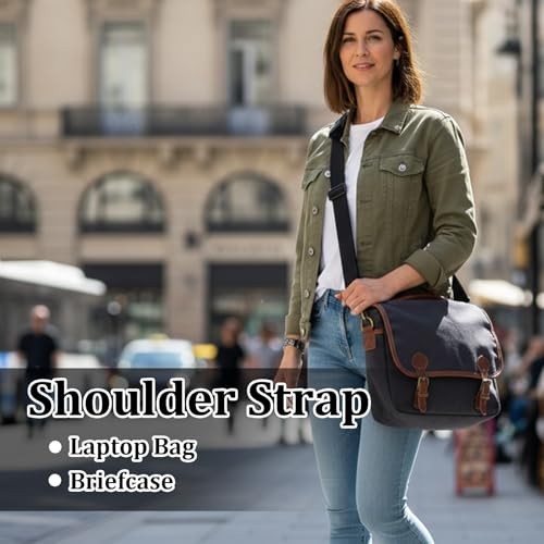 Universal Shoulder Strap with Pad, Adjustable Between 42" to 72", Messenger