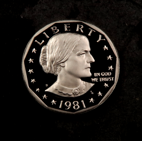 1981-S *Type 2* Susan B Anthony Dollar (SBA) ~ Gem Proof DCAM ~ 1 Coin