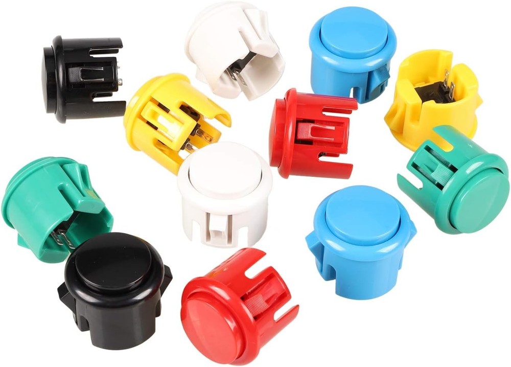 12pcs Sanwa Arcade Push Button Switch Set OBFS-30