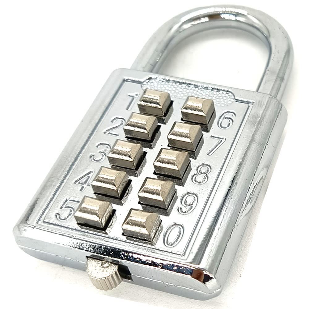 Mioni 10 Digit Push Button Combination 5 Digit Locking Mechanismblue bl