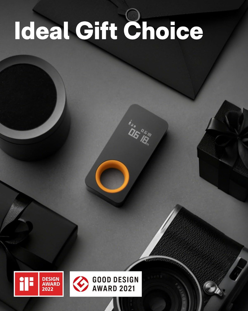 Compact Laser Measuring Tool, 98Ft Accuracy, USB-C Rechargeable, OLED Display