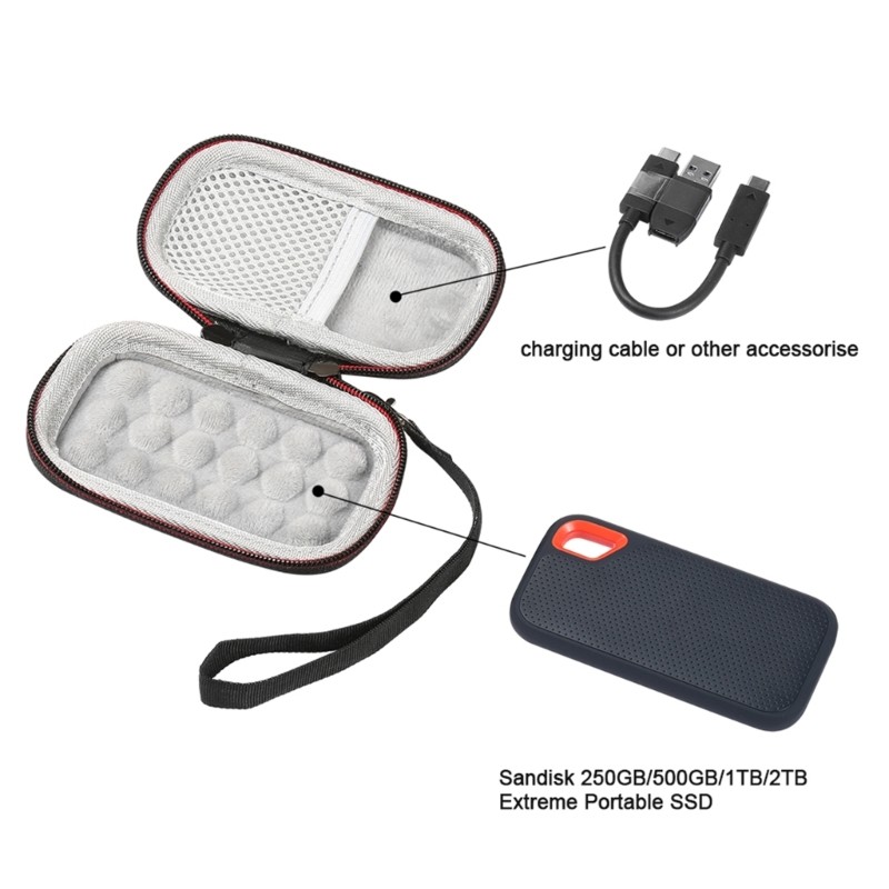 Hard Cases for E60 SSD Travel Cases Protective Cover Storage Shells