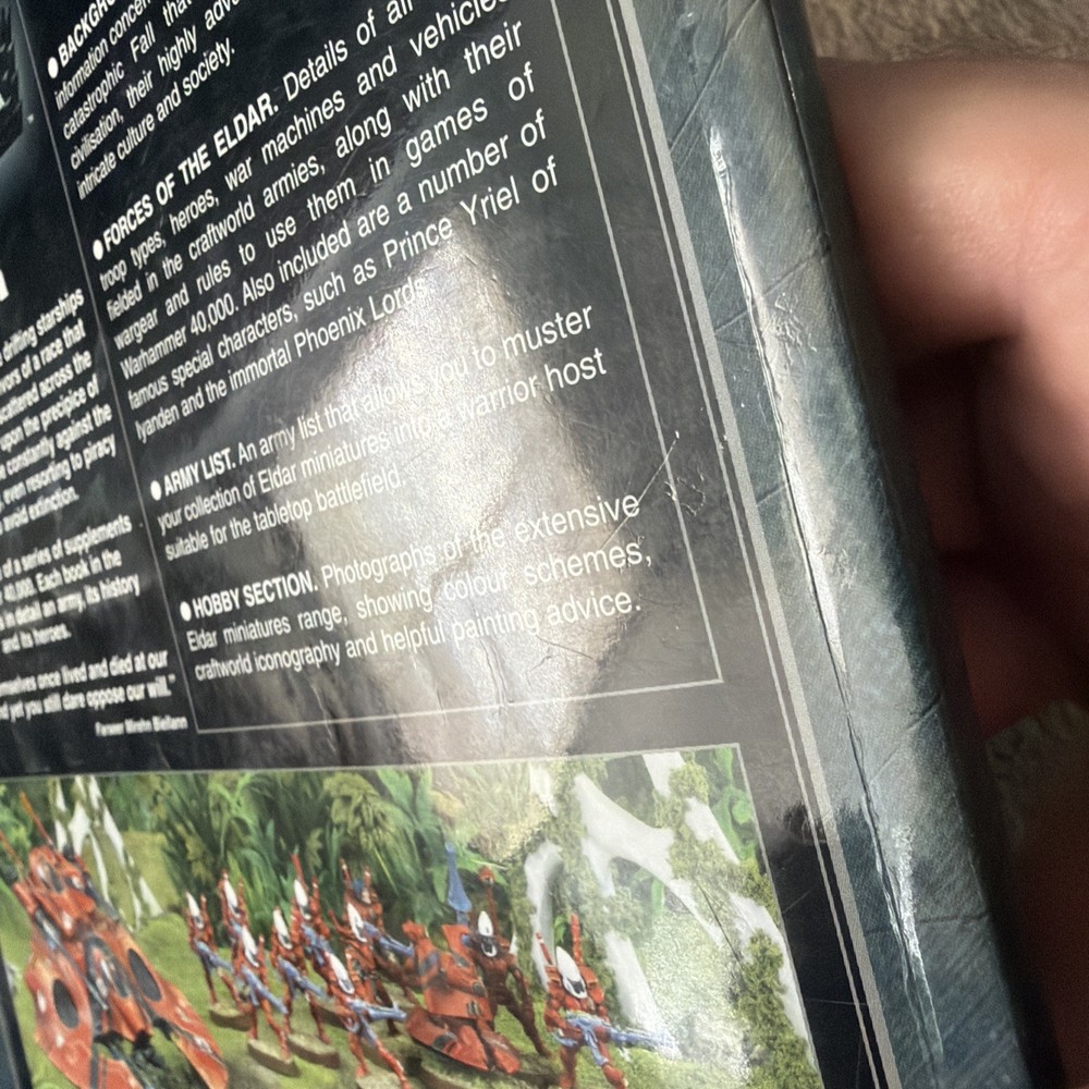 Warhammer 40K - “Codex Eldar” 4th edition 2006. good condition.