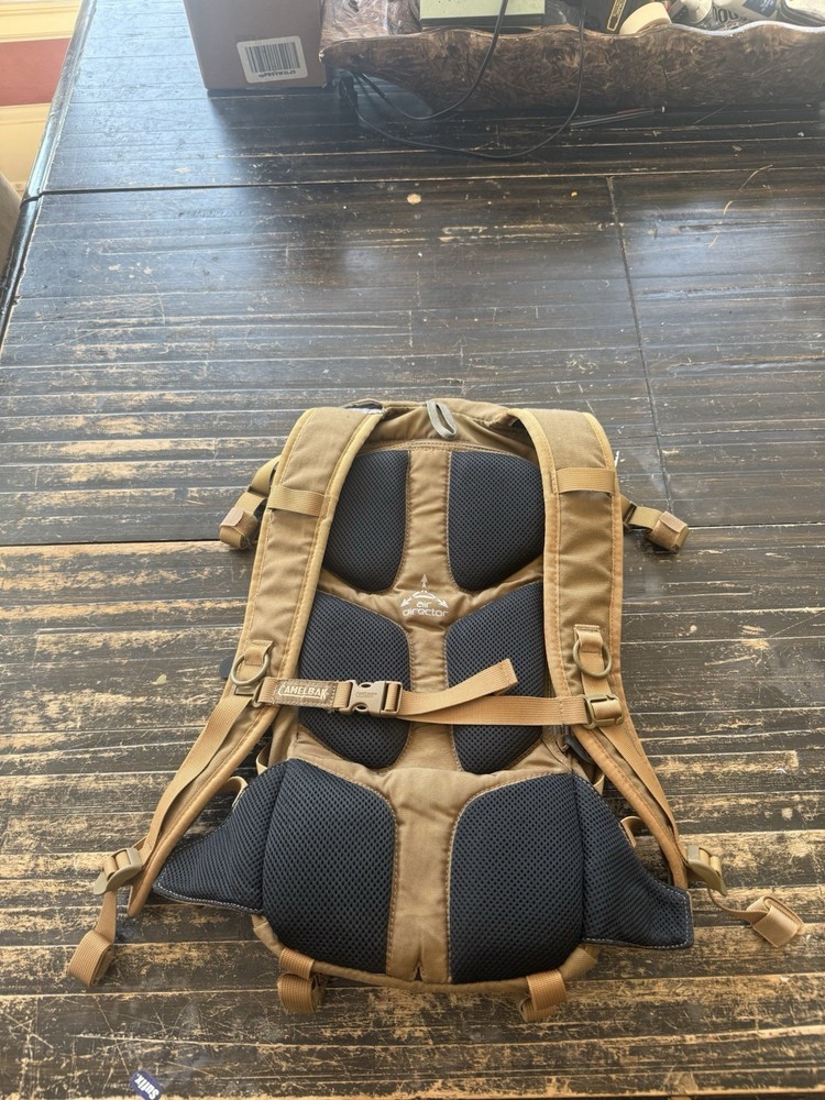 CamelBak Chaos Tactical Backpack Tan Padded Back Adjustable Straps Compartments