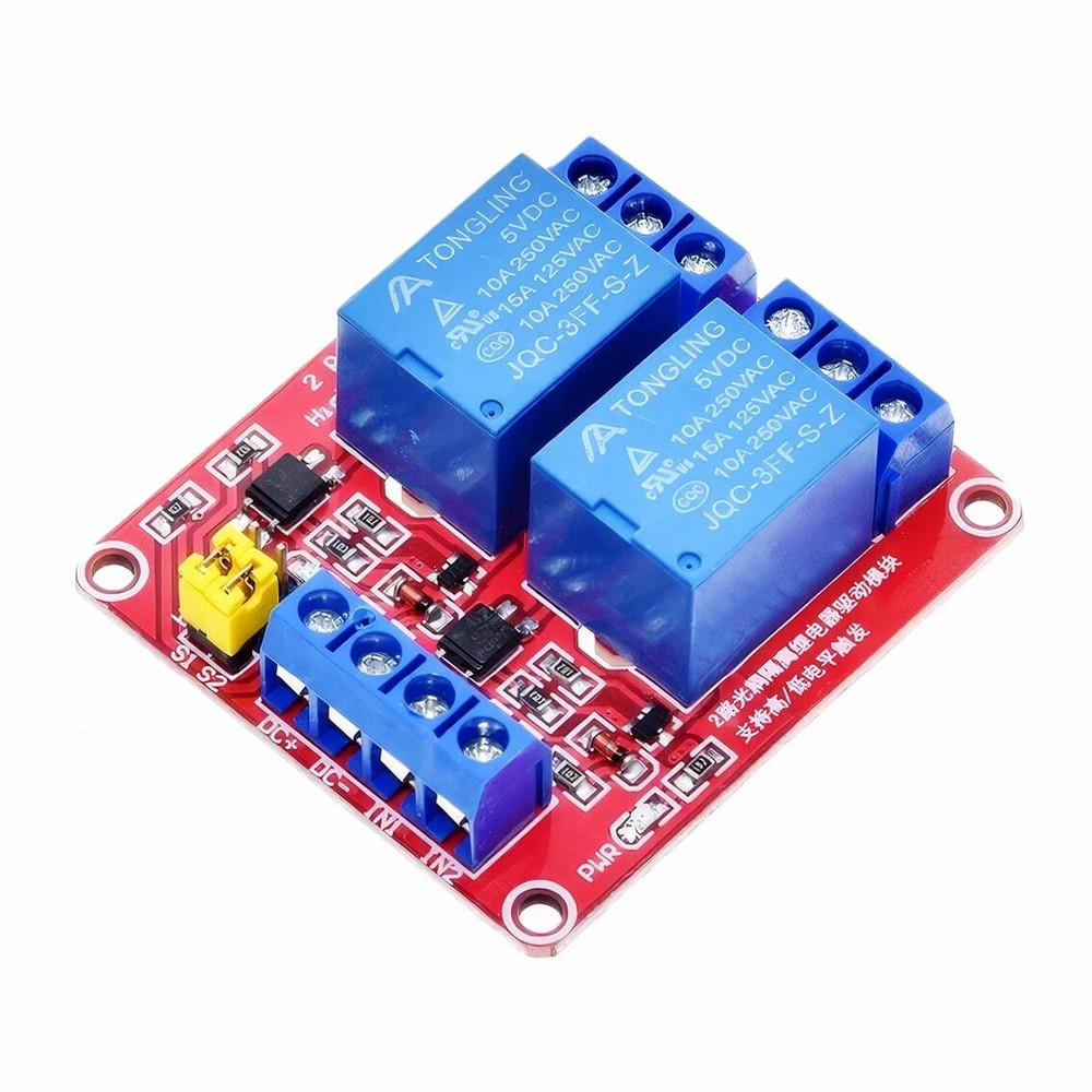 12V 2 Channel High / Low Relay Module with Optocoupler