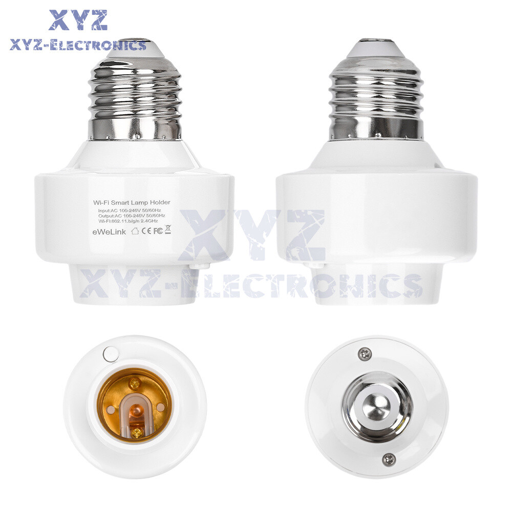 Smart WiFi Bulb Socket E26 E27 Light Bulb Adapter EWeLink Alexa Google Control