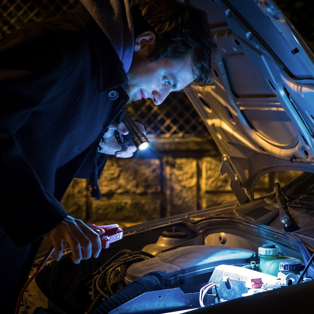 EverBrite 2PC 150Lumen Mini LED Flashlight 3Light Mode Zoomable Adjustable Focus