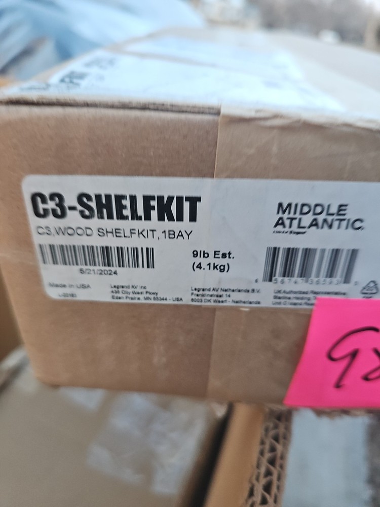 Middle Atlantic C3-SHELFKIT Rack Shelf Kit