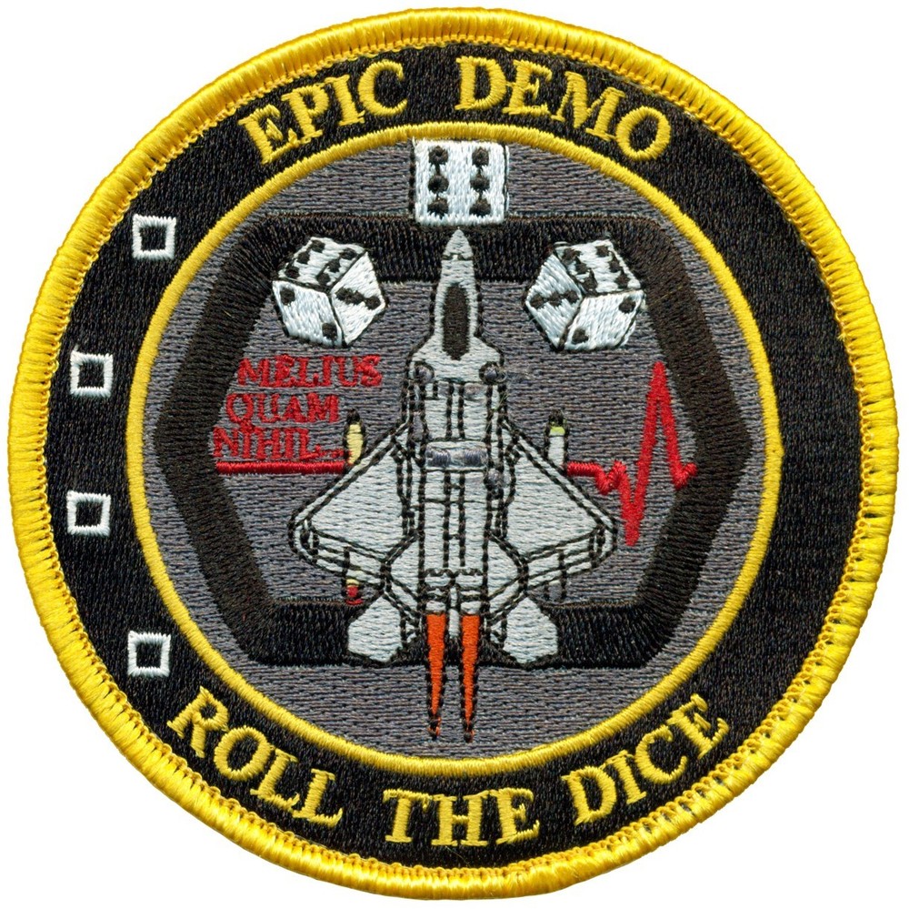 USAF 411th FLIGHT TEST SQUADRON – F-22 EPIC DEMO PATCH
