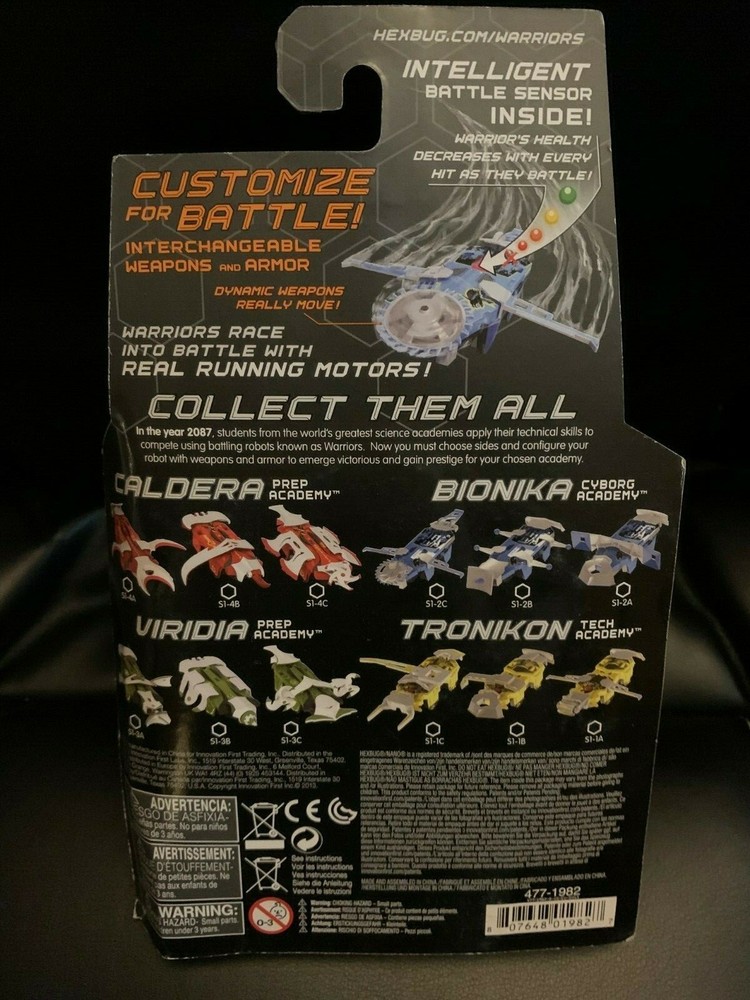 Hexbug Warriors Battling Robots Bionika S1-2B New