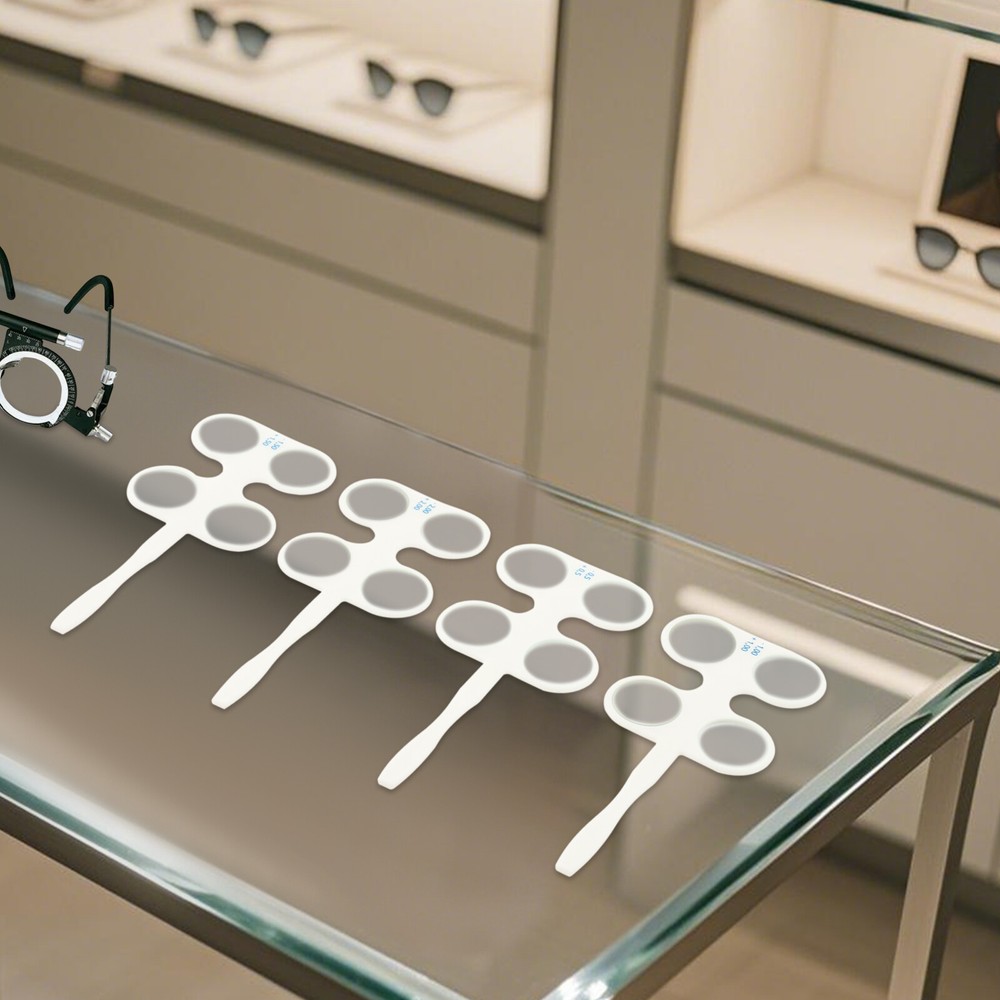 Optometry Flip Trial Lens Set 4 Units Confirmation Flippers White Plastic