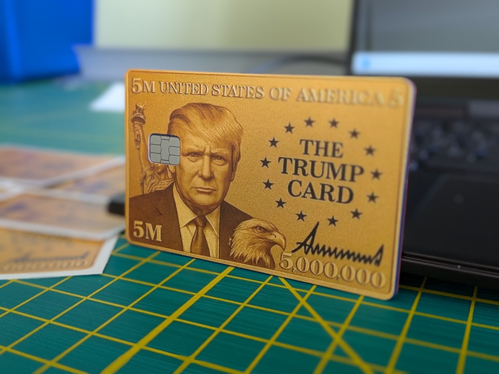 Trump Gold Card Credit Card Skin – Personalize and Protect Your Cards