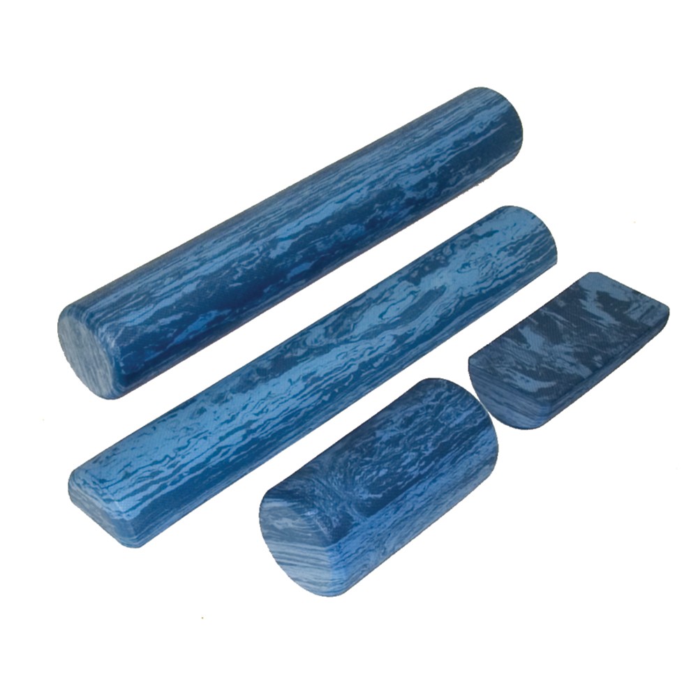 CANDO HALF ROUND EVA MOTTLED FOAM ROLLER, 6"X36"