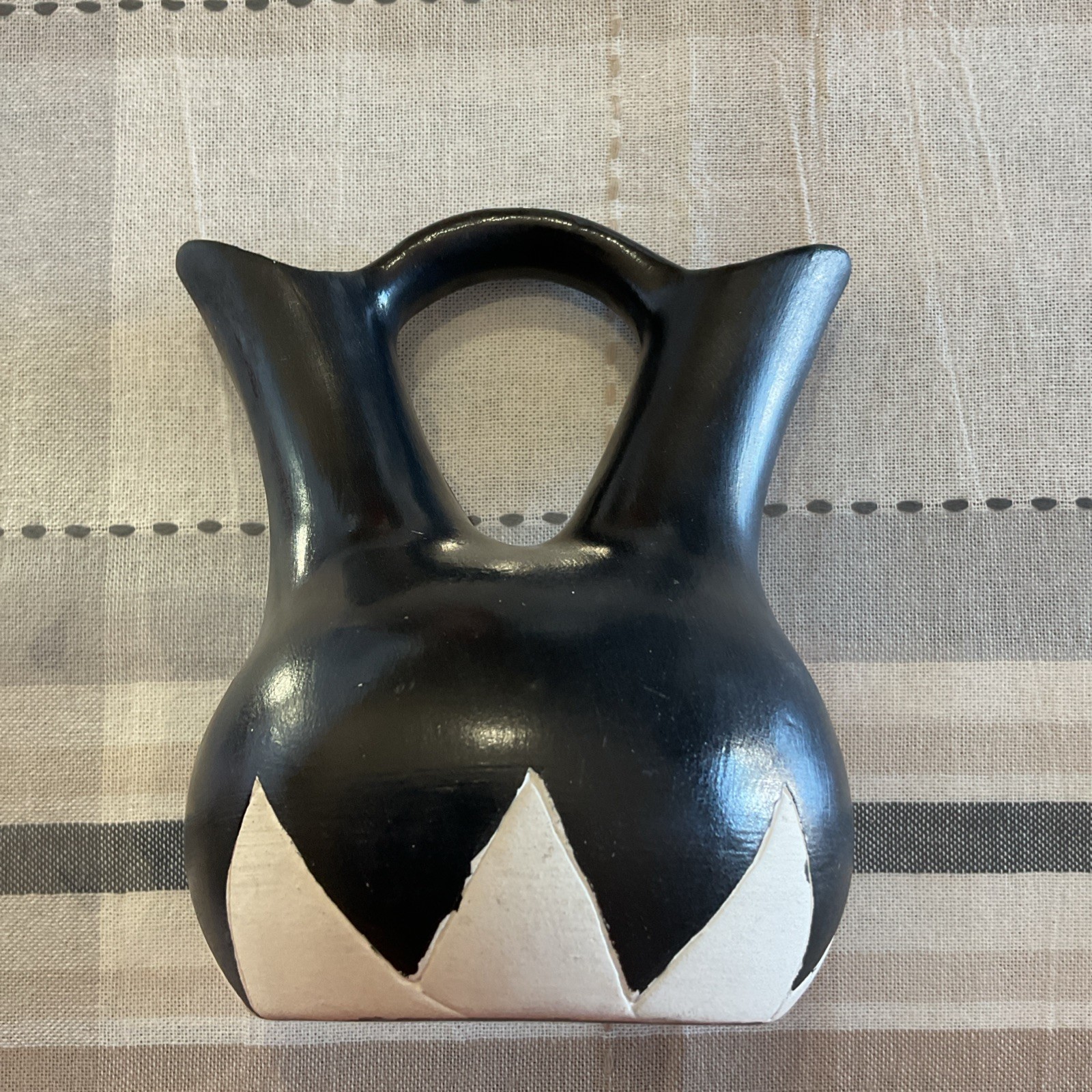 Pottery Wedding Vase Signed By Artist AG