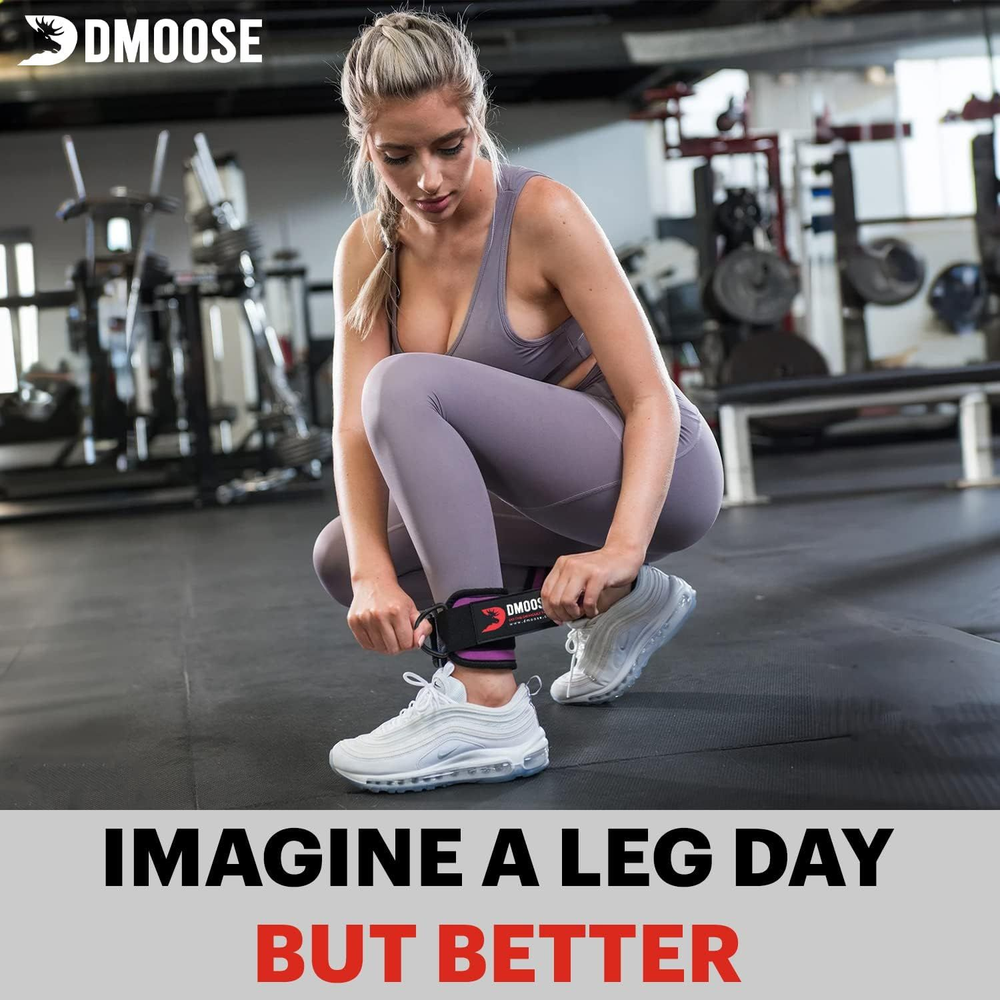 DMoose Ankle Strap for Cable Machine Attachments - Single, american - single