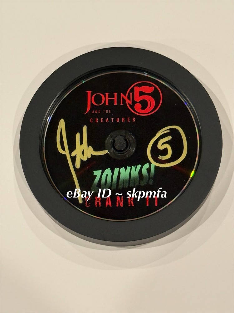 JOHN 5 & The Creatures ~ Signed Framed CD ~ Zoinks! Crank It!!