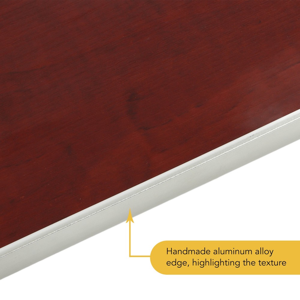 Boat Table Top With 2 Cup Holders Solid Wood Removable Desktop Panel For Caravan