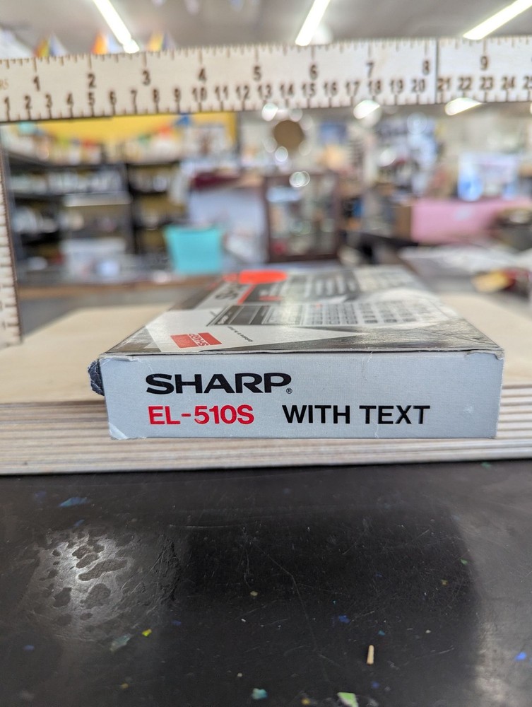 Sharp EL-510S Scientific Calculator 8-Digit Solar Thin With Text Comprehensive A