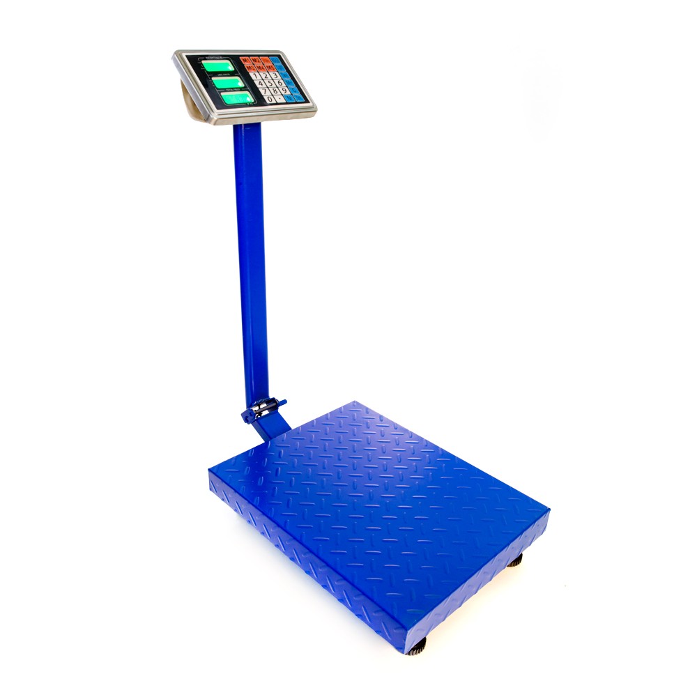 300KG/661lb Computing Digital Floor Platform Scale Shipping Postal Scale,Blue