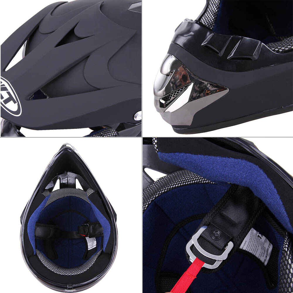 DOT Motorcycle Adult Helmet /Goggles /Gloves Motocross MX ATV Dirt Bike Off Road