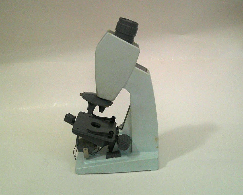 Vintage 1960 Lionel-Porter Panel Microcraft Student Microscope Lab Slides