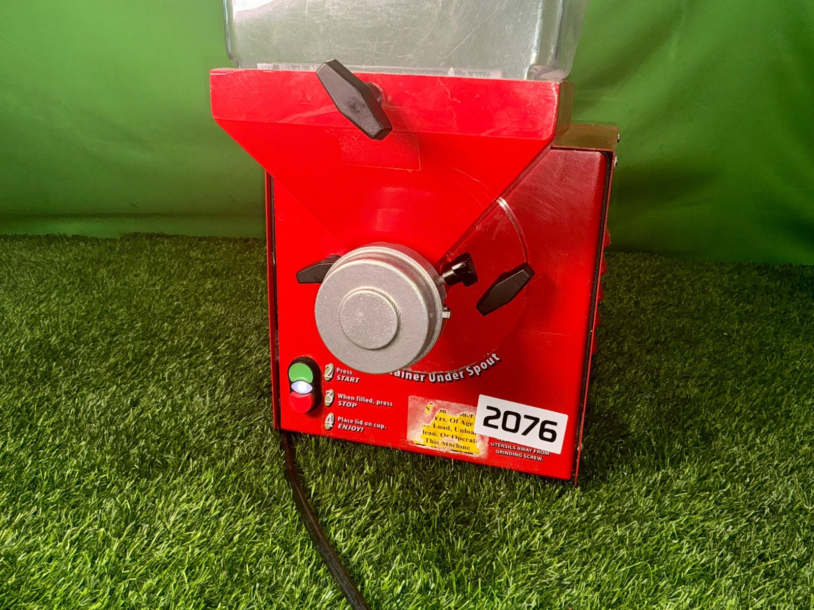 Olde Tyme Hampton Farms PN2 Nut Butter Grinder (Red) w/ Hopper 2104 1F