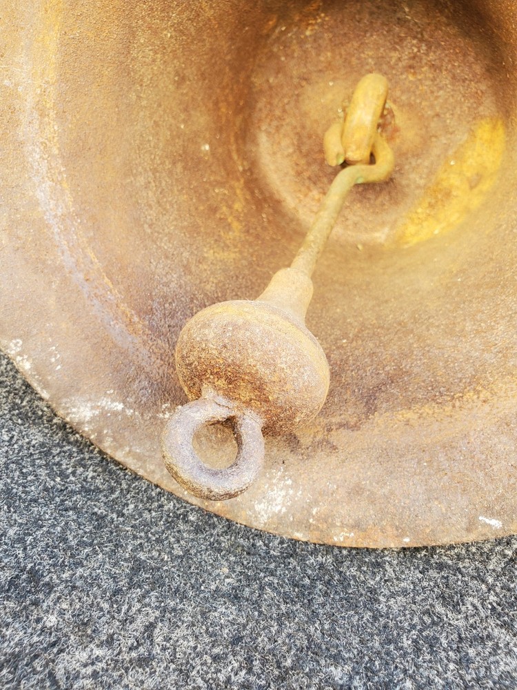WW2 Navy Ship Bell Cast Iron World War 2 USN Harvard Lock Company Antique