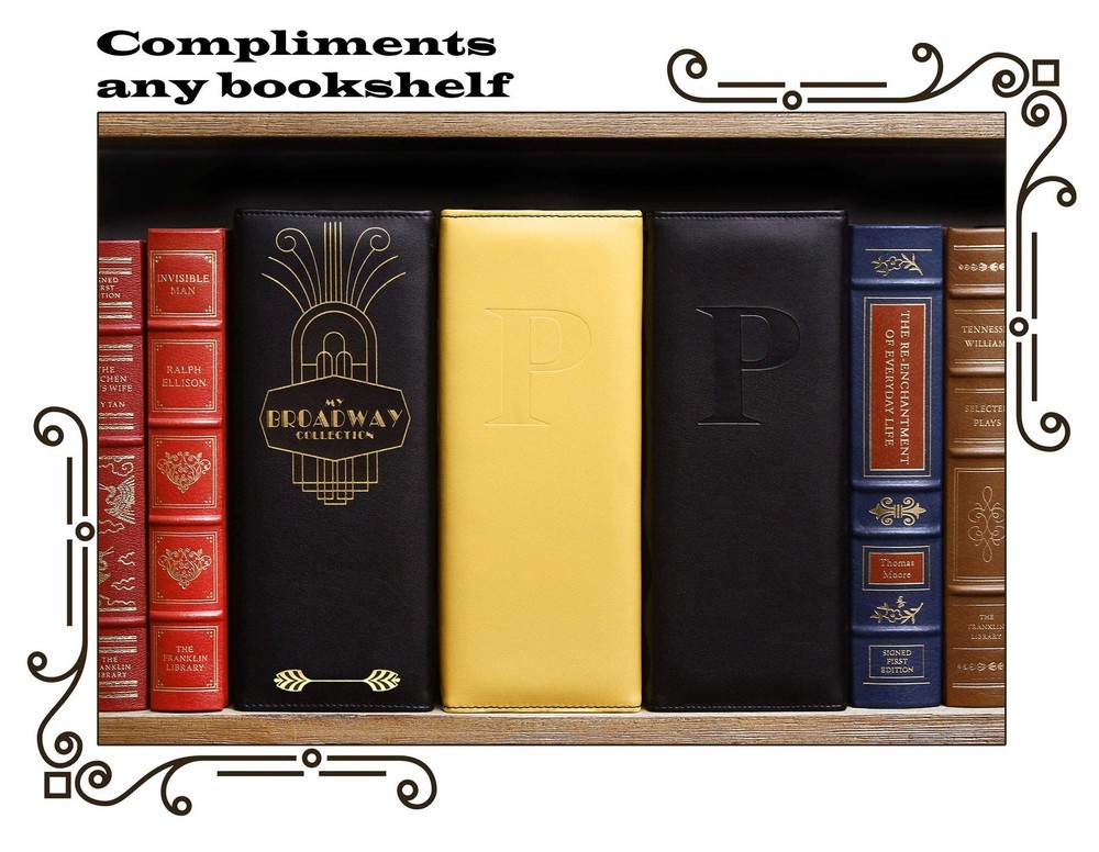 2Fold Binder Holding Broadway Play Program and Theater Programs with 30 Custom