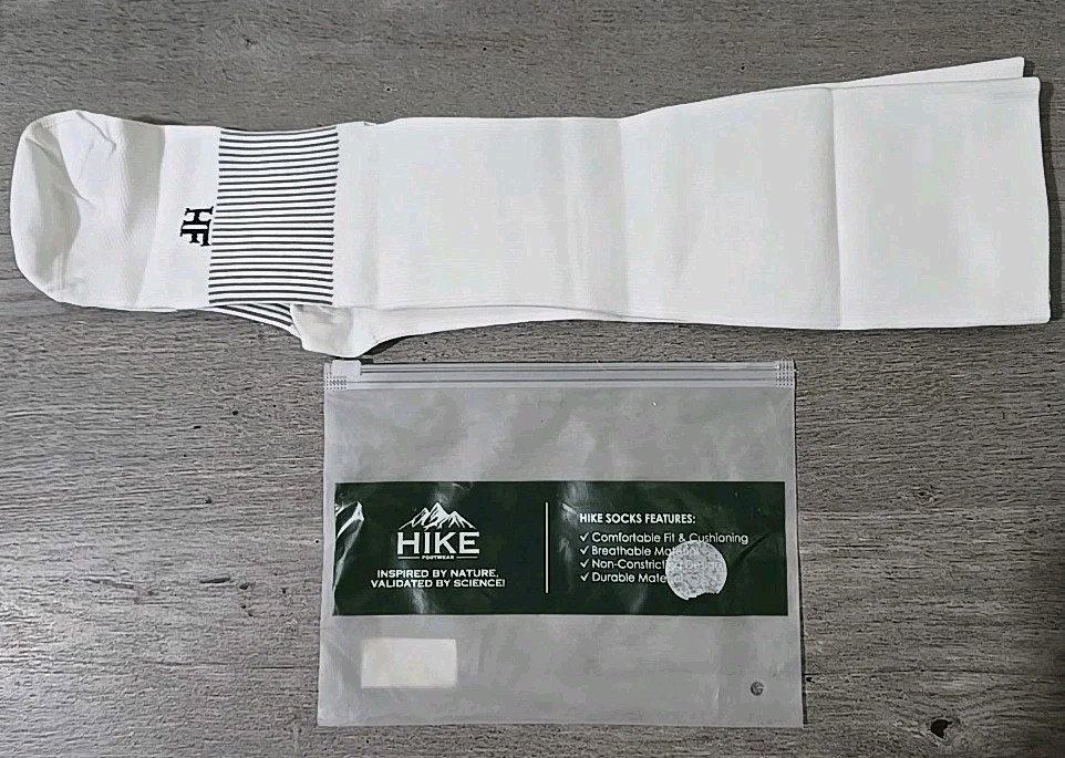 Hike Footwear Compression Socks White