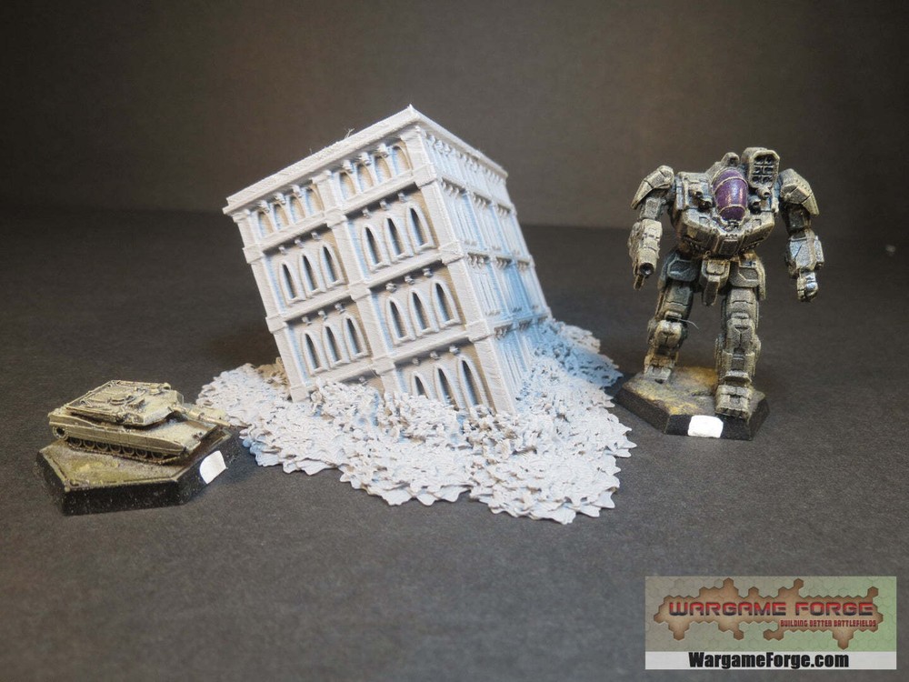 Gothic Ruined Building 19 - Wargame Forge