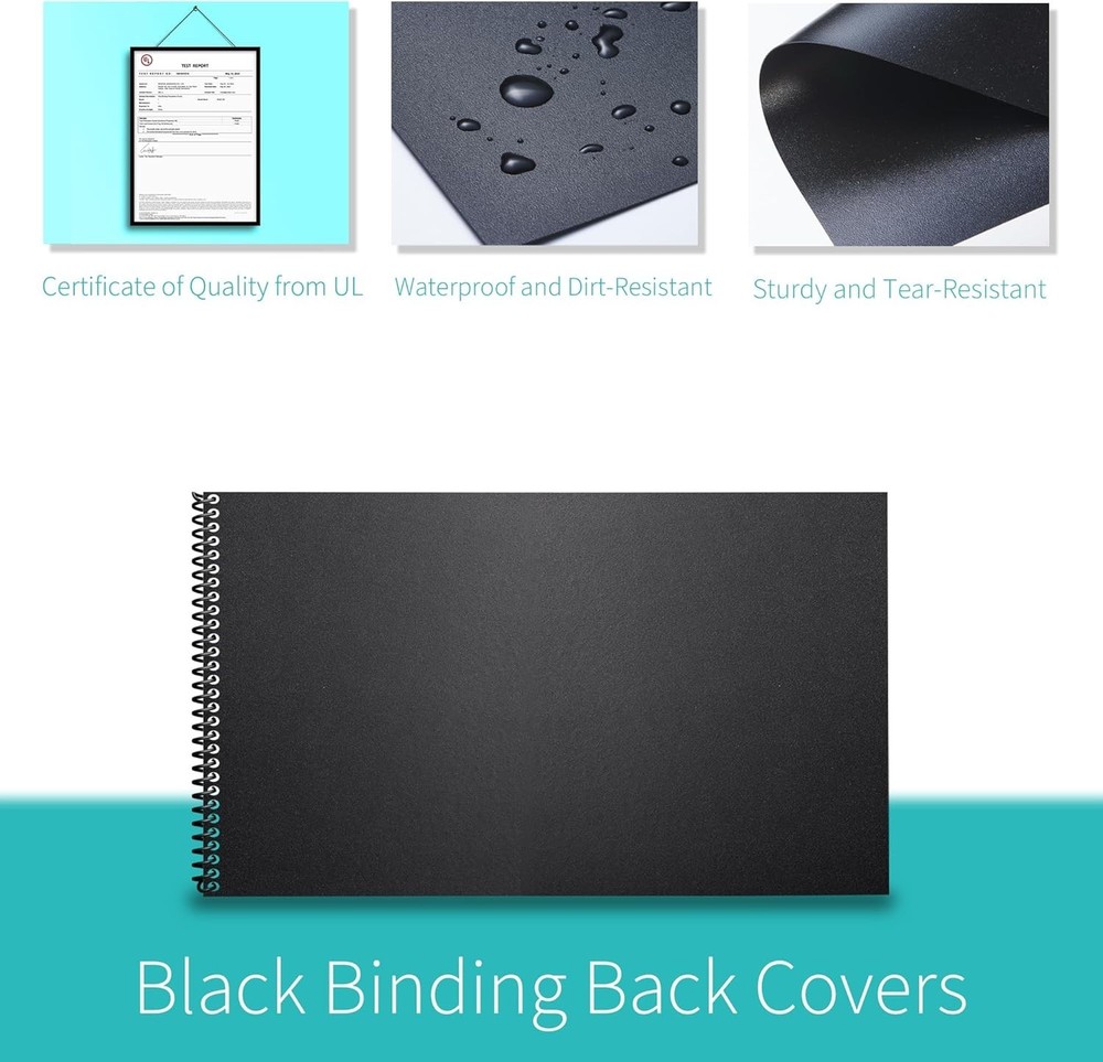 100 Pack Binding Covers and Backs Set, 8.5 x 14 In