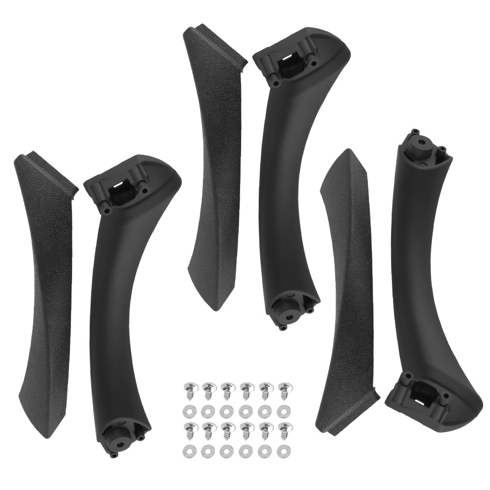 6PCS/Set Interior Door Pull Handle Trim Cover For 2005-2013 BMW E90/E91/E92/E93