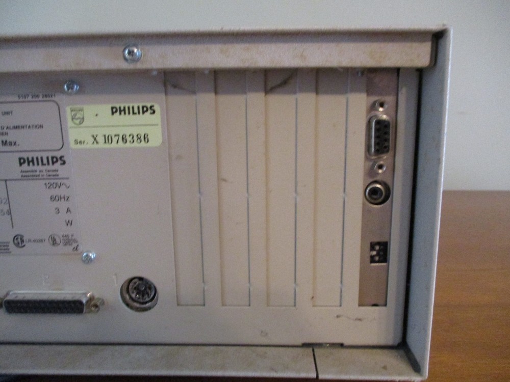 Vintage 1988 Computer Philips NMS 9100 Intel 8088 Powers Up Untested