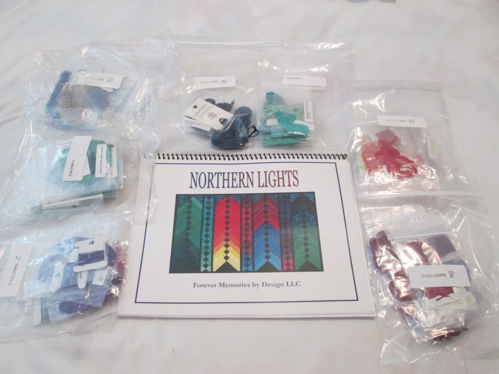 NORTHERN LIGHTS-FOREVER MEMORIES/DESIGN LLC-NEEDLEPOINT PATTERN-THREADS