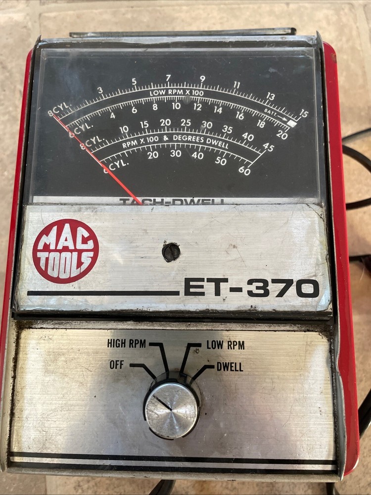 MAC Tools ET-370Tach Dwell Meter RPM Engine Test Electrical Unit Tachometer
