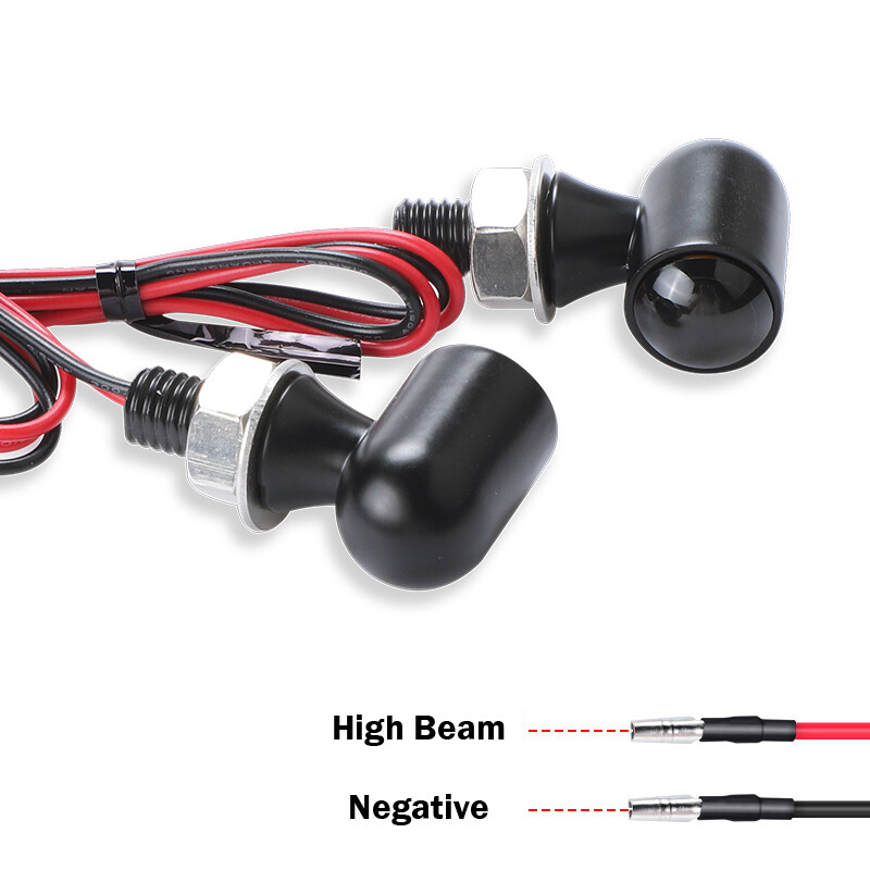 2X Amber LED Motorcycle Turn Signals Indicator Blinker Light Universal Mini Lamp