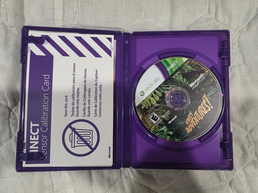 XBOX 360 Kinect Sensor with Adventures and Star Wars Games