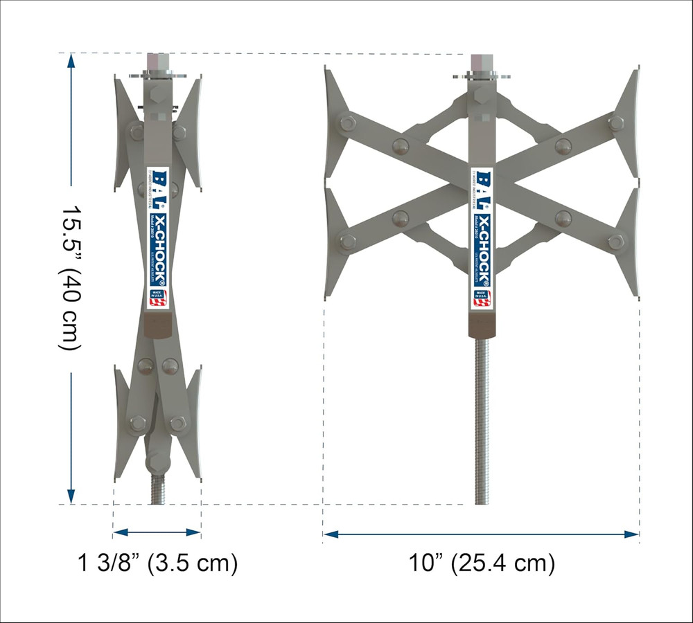 X-Chock Wheel Stabilizer - Pair - One Handle - 28012