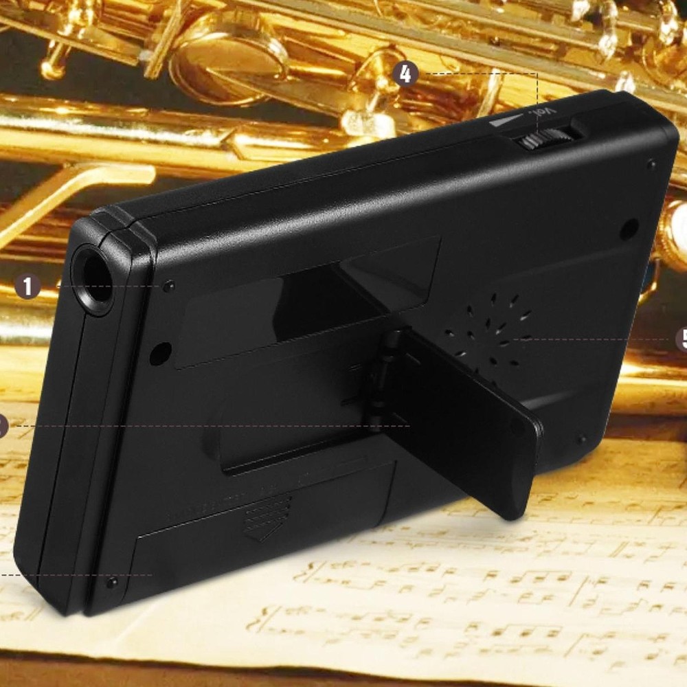 Electronic Digital Tuner Accurate Easy to Use Compact Multifunction Portable