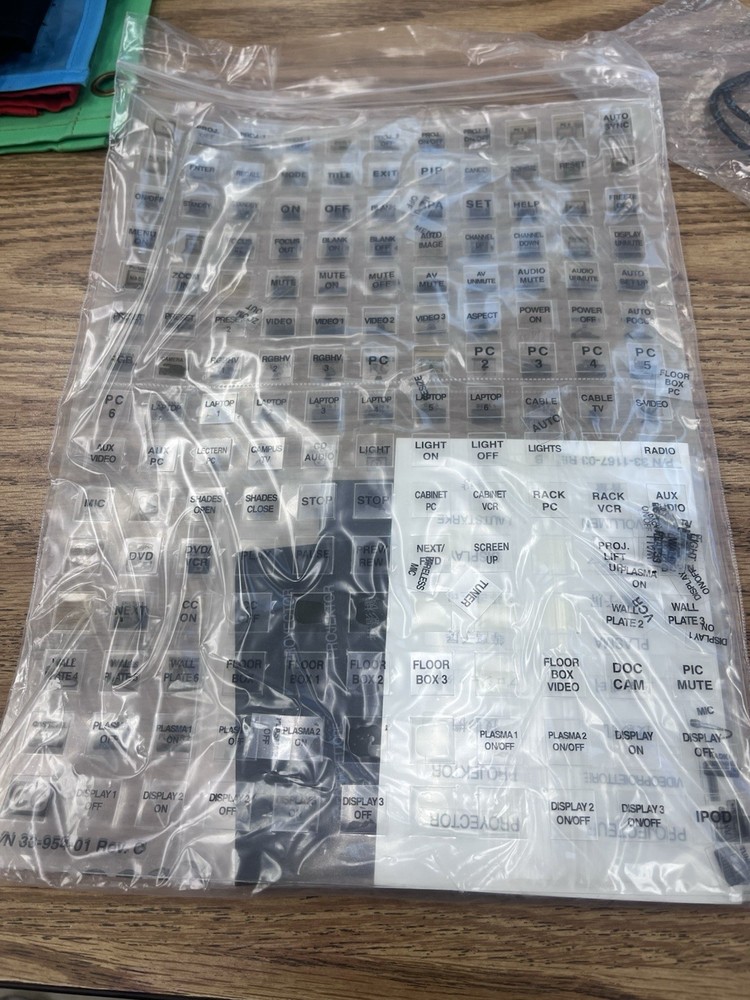 Extron Keypad Replacement Labels Projector AV IP Plus Medialink Controller MLC