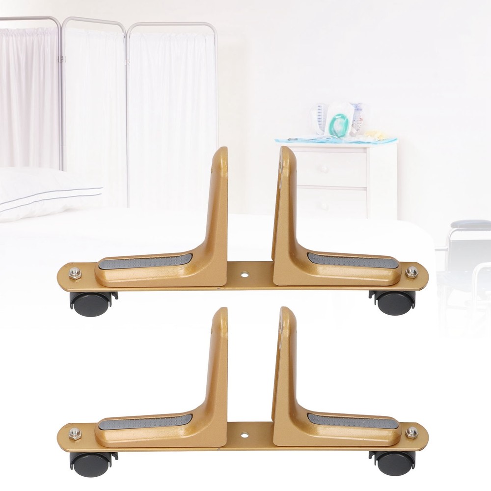 Gold 2 Set Room Divider Screen Holder Width Adjustable Movable Screen Partition
