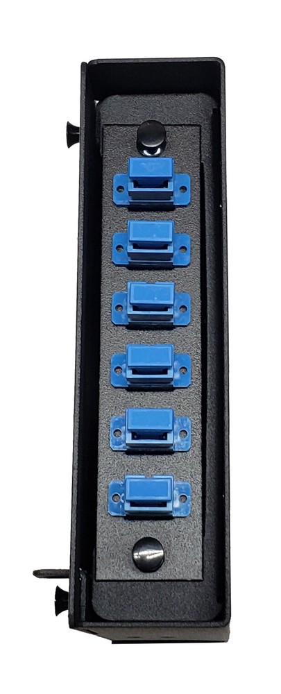 6 Fiber Wall Mount w/ 6 SC/UPC Simplex Adapters, Patch Only Singlemode