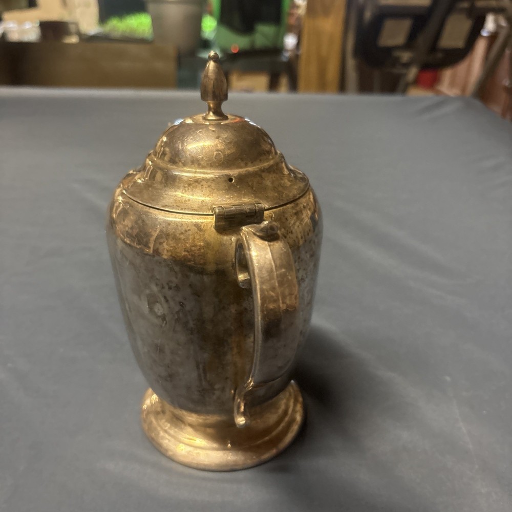 VINTAGE "SHEETS-R.-S.-CO." SILVERPLATED COFFEE OR TEA POT (NO. "1100")