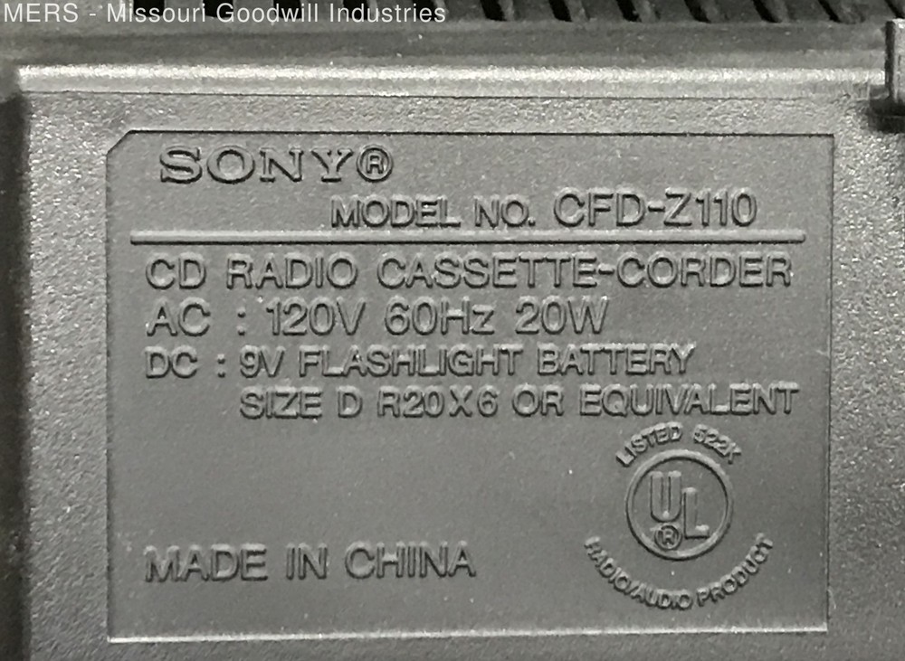 Sony CD Radio Cassette-Corder