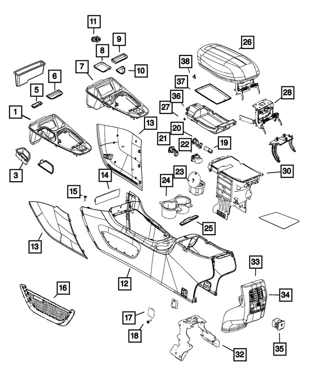 Genuine Mopar Storage Net 5RS13HL1AA