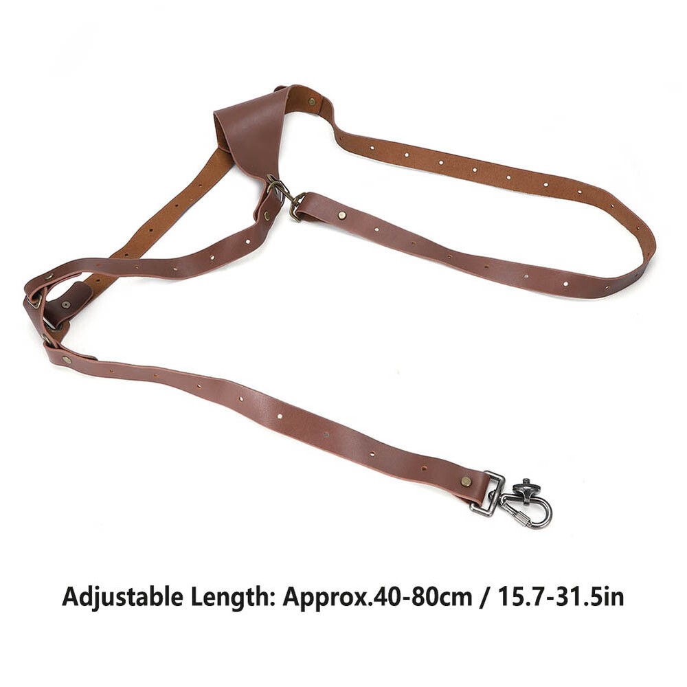 Leather Camera Shoulder Strap Universal Adjustable Shoulder Harness, For DSLR
