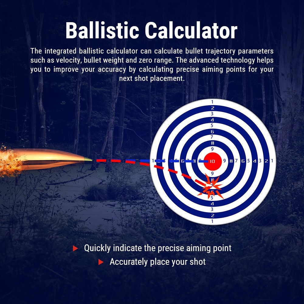 PARD DS35LRF 850nm 70mm Rangefinder Ballistic Calculator 2K NightVision Scope