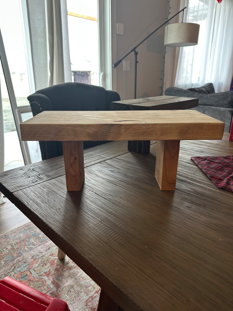 Small wood bench